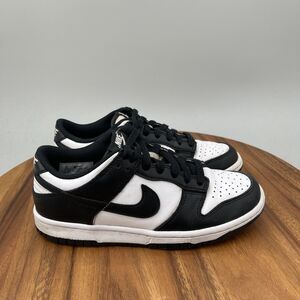 Nike Dunk Low Shoes Youth Boys 5Y Retro White Black Panda GS Casual Sneakers
